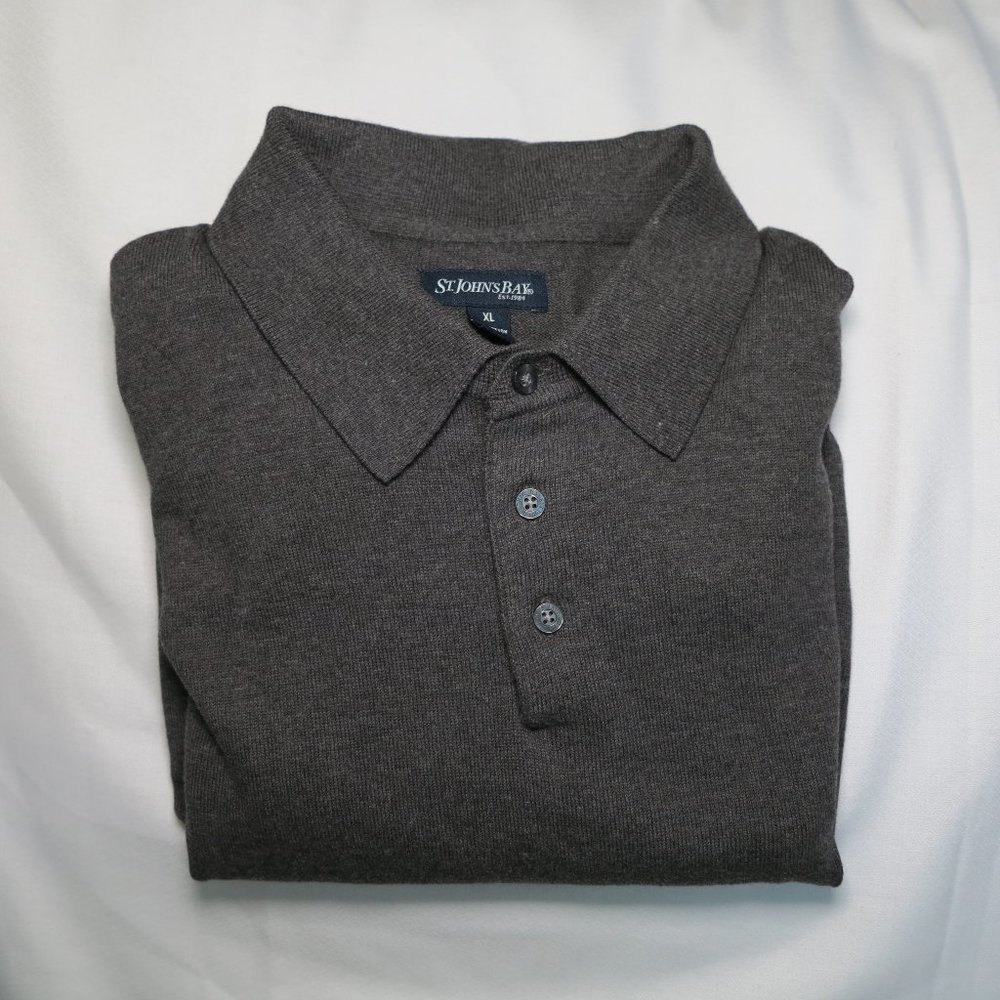 St. John's Bay Men's Long Sleeve Polo